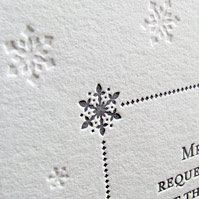 Luxury winter wedding invitation