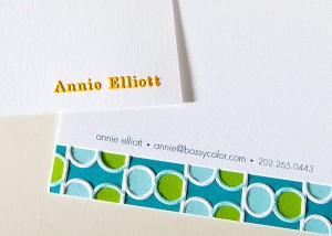Annie Elliott Custom Embossed Stationery