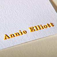 Annie Elliott Custom Embossed Stationery