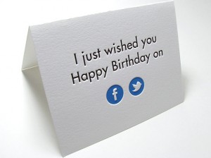 Facebook birthday cards