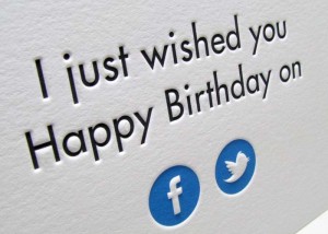 Facebook birthday cards