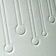 Abstract Falling Drops Embossed Card