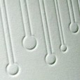 Abstract Falling Drops Embossed Card