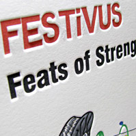 Festivus, Feats of Strength Humorous Holiday Cards