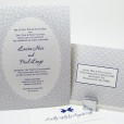 Fish scales beach wedding invitations