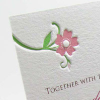 Flower Vine Wedding Invitation