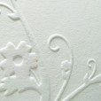 Letterpress Light Flowering Vine Baptism Invitation or Baby Announcement