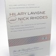 Modern foil stamping wedding invitation shiny