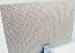Greek modern pattern invitation backer