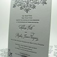 Lace letterpress wedding invitations french country