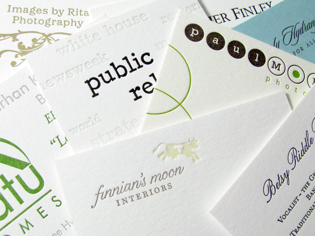 Letterpress business cards