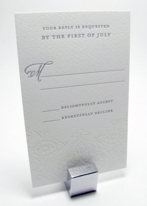 laser cut fold letterpress invitation