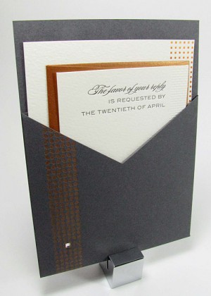 Luxury enclosure sleeve foil stamping metallic