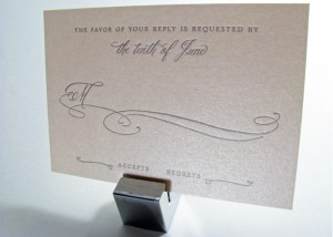 Metallic invitations