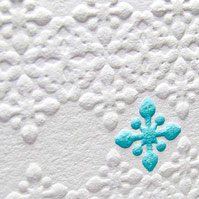 Mini snowflakes holiday card