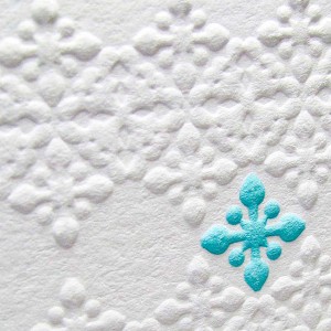 Mini snowflakes holiday card
