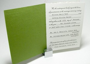 Passport wedding invitation