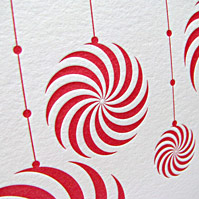 Peppermint Candy Christmas Card