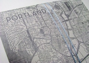 Portland map invitations