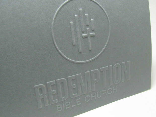 Embossed logo Redemption Bible Church