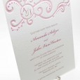 Monogram Scroll Wedding Invitation