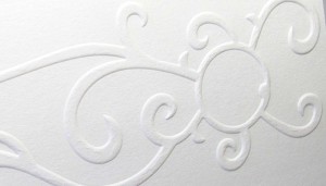 Monogram Scroll Wedding Invitation