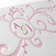 Monogram Scroll Wedding Invitation