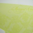 Letterpress Damask Traditional Wedding Invitations