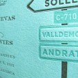 spanish style mexico wedding letterpress invitation