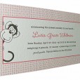 Letterpress Cute little Monkey Baby Announcements