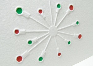 Mid century modern Christmas cards