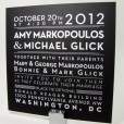 square modern wedding invitations