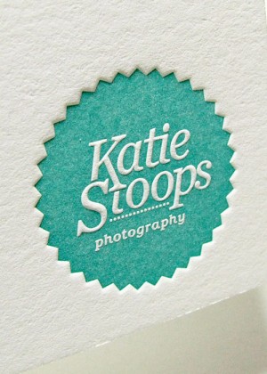 Katie Stoops Letterpress Business Card