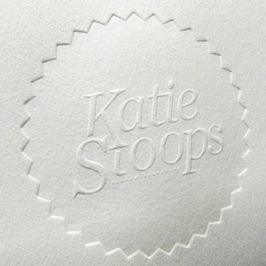 Katie Stoops Letterpress Business Card