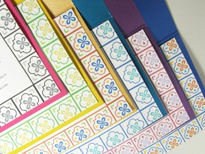 Mexican Talavera Letterpress Light Wedding Invitations