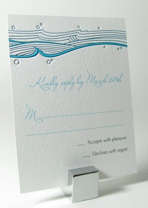 Ocean Waves Beach Wedding Invitation