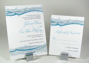 Ocean Waves Beach Wedding Invitation