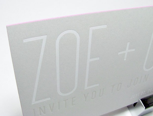 Miami beach wedding invitation