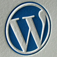 Embossed logo WordPress